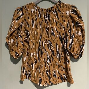 Michelle McDowell Animal Print Top